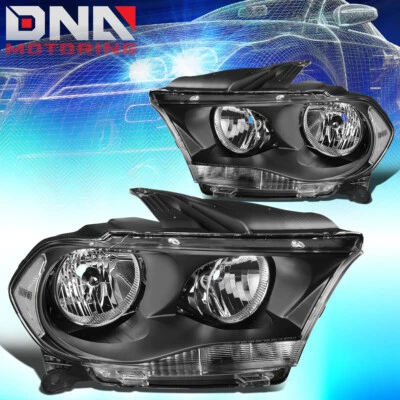 PARA DODGE DURANGO 2011-2013 PAR CARCASA NEGRA FAROS/LÁMPARAS LATERALES TRANSPARENTES DIESTRO+DERECHO Foto 1 de 4
