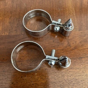 Nuevos clips de bomba de cuadro de bicicleta GEVOV de colección • cromo • hechos en Alemania. (nj) - Imagen 1 de 3