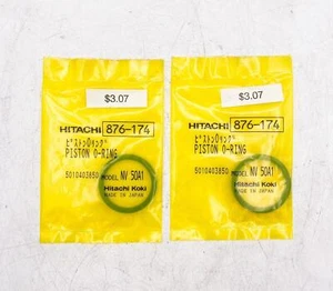 (2) Genuine OEM HITACHI 876-174 Piston O-Rings For NV50A1 - NEW MADE IN JAPAN - Picture 1 of 1