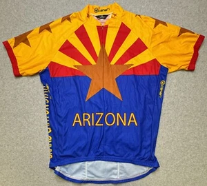Canari Cycling Jersey Mens XL Extra Large Arizona Flag Grand Canyon Semi Fitted - Picture 1 of 9