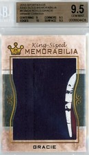 2010 SPORTKINGS ROYCE GRACIE KING-SIZED MEMORABILIA 1/1 KSM24 GRADED BGS GEM 9.5
