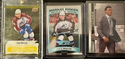 23-24 UD Series 2 Highlighters Yellow #HL-23 Cale Makar + Marquee + SSP - Image 1 of 4