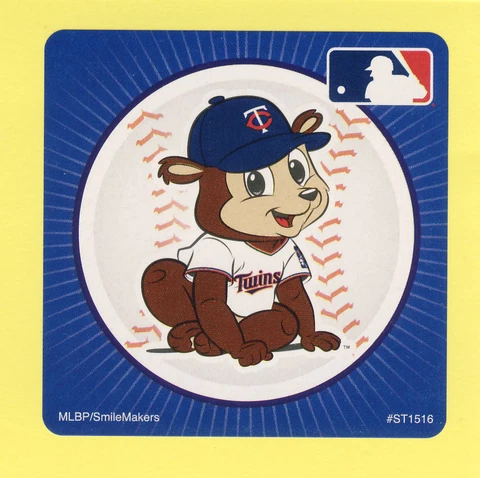 10 Minnesota Twins Mascot - Large Stickers - Major League Baseball Cover