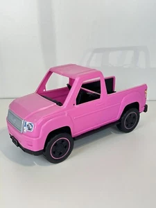 Barbie Hot Pink Pick-Up Truck 2017 Mattel Model #FNY40 Vehicle Camping Fun - Picture 1 of 20