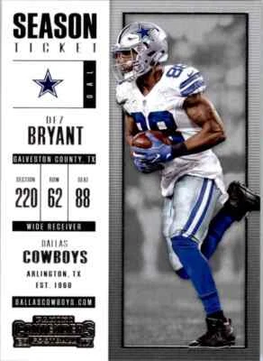 2017 Panini Contenders Dez Bryant Dallas Cowboys #78 - Image 1 of 2