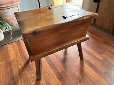 Heart Pine Dough Box Table Primitive 18th or very early 19th Century