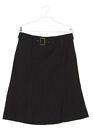 MARC AUREL Skirt Godet Linen Virgin Wool D 36 brown black