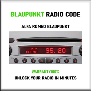 BLAUPUNKT RADIO CODE UNLOCK STEREO FITS CARS FORD NISSAN BMW ALFA 11 PIN SERVICE - Picture 1 of 8