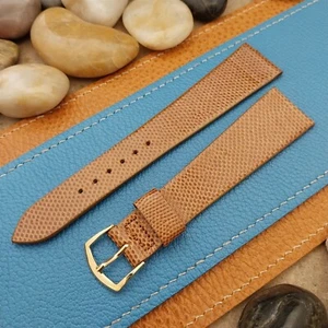 22mm 7/8" Speidel USA Brown Karung Snake Long NOS Vintage Watch Band - Bild 1 von 4