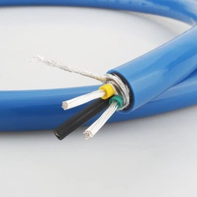 Per Meter OFC Silver Plated AC Power Cord EMC Shielded Bulk Mains Cable HIFI DIY - Image 1 of 4