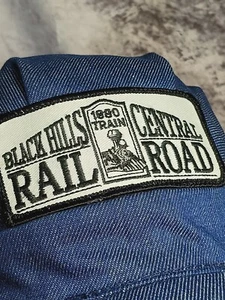Sombrero de mezclilla Black Hills Central Railroad Snapback tren hecho en EE. UU. - Imagen 1 de 9