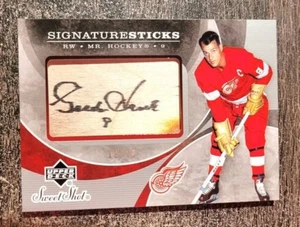 07/08 Sweet Shot Gordie Howe Signature Juego Usado Stick Patch Automático/15 SSP - Imagen 1 de 1