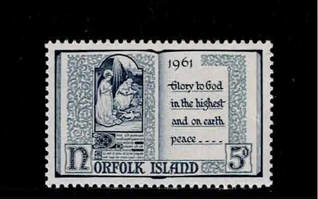 Norfolk Island Scott #44, Single 1961 Complete Set FVF MNH - Image 1 of 1