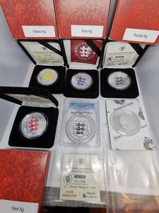 GIBRALTAR  one pound COINS complete collection - Picture 1 of 1