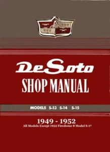 1949 1950 1951 1952 Desoto Shop Service Repair Manual - Picture 1 of 1