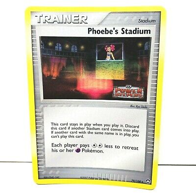 Phoebe's Stadium 79/108 Trainer Reverse Holo EX Power Keepers Pokemon Card