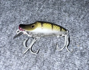 Heddon Midget River Runt Antique Fishing Lure - Picture 1 of 2