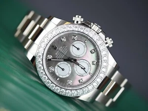 Rolex Mother Of Pearl Cosmograph Daytona Diamond "mother 126579RBR - Picture 1 of 10