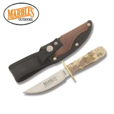 Cuchillo Vaquero Canicas Appaloosa Mango Hueso Skinner Hunter con Funda para Cinturón Foto 1 de 4