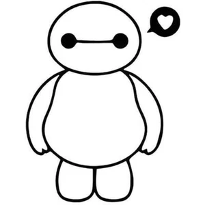 Baymax Decal Sticker Window VINYL DECAL STICKER Car Laptop - Picture 1 of 1