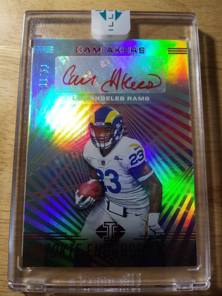 2020 Cam Akers Illusions Football Rookie Auto "11/50" Encased Rams - Image 1 of 2