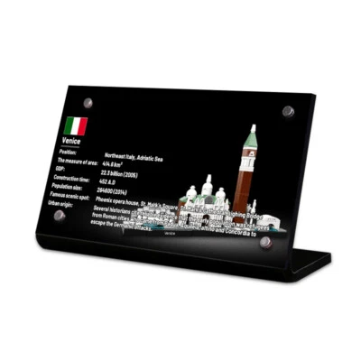 Display Plaque stand for LEGO 21026 venice, MP118 - Image 1 of 3