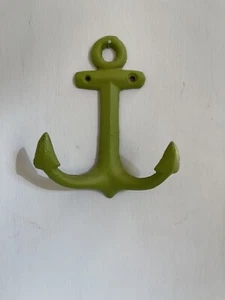 Mounted Cast Iron Anchor Coat double Hook Nautical Decor L6" x W 5" - Picture 1 of 2