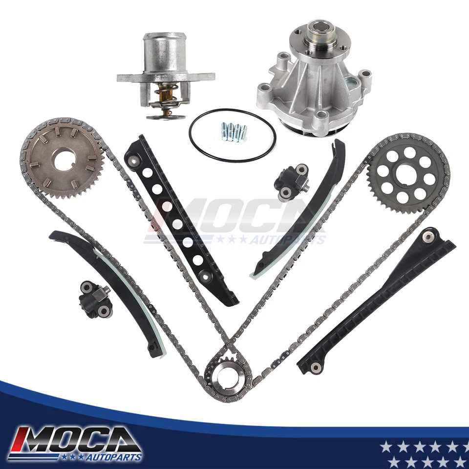 Timing Chain Kit Water Pump Thermostat for 09-14 Ford E150 E-350 Super Duty 5.4L - Image 1 of 4
