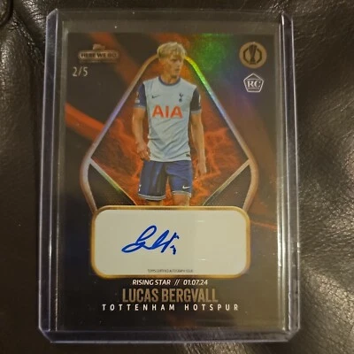 Topps Here We Go Summer Signings Lucas Bergvall Auto /5, 2/5 - Image 1 of 3