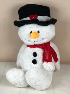 Vintage Ganz Christmas Holiday Snowman Plush Top Hat 20" - Picture 1 of 4