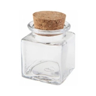 HOBI POT VERRE FORME CARRÉ 4X6CM TRANSPARENT