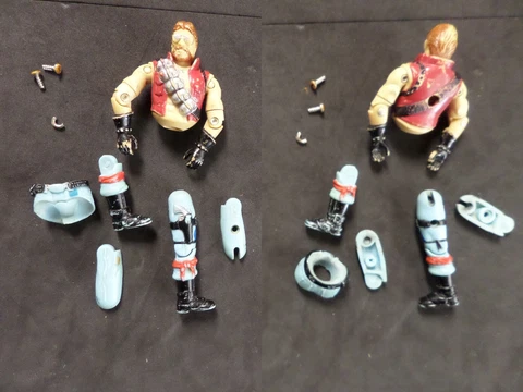 Vintage GI Joe 1986 Cobra Dreadnoks Monkeywrench Action Figure ARAH Body Parts Cover