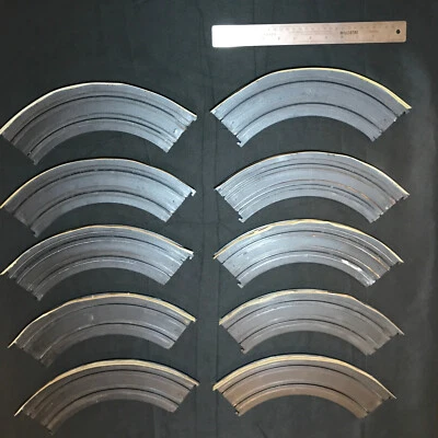 AFX 2519 Ranura Coche Pista 9" Radio Curva Brillo Rieles Lote REPARACIÓN OXIDADA Foto 1 de 4