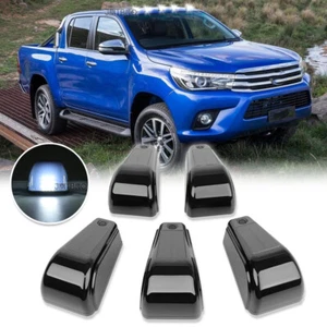 5Pcs Solar Powered Wireless LED Roof Top Cab Light Pickup Truck For Toyota Hilux - Picture 1 of 17
