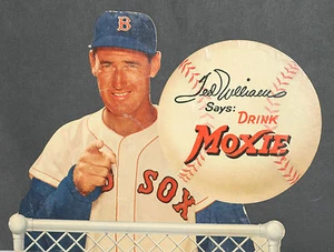 RARE 1950's Ted Williams Moxie Counter Cardboard Display, Small Version 16 x 12 - Picture 1 of 6