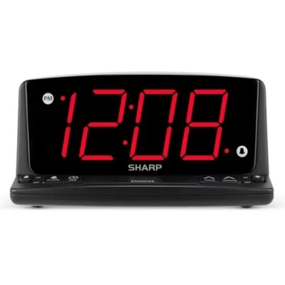 Reloj despertador con luz nocturna LED nítida: pantalla Jumbo, cabecera de dormitorio Foto 1 de 3