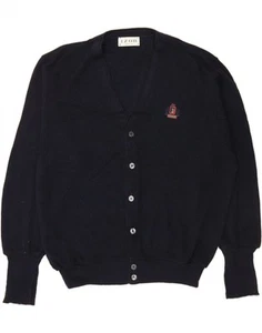 IZOD Mens Loose Fit Cardigan Sweater Large Navy Blue BP05 - Picture 1 of 3