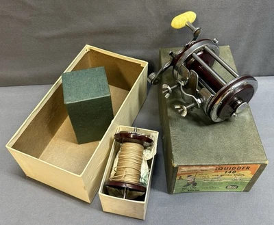 DE COLECCIÓN PENN SQUIDDER NO. CARRETE DE PESCA 140 CON CAJA VINTAGE Foto 1 de 4