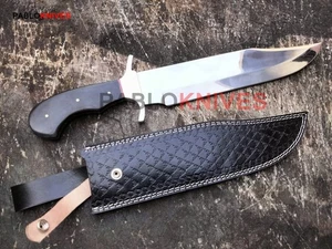 Custom Handmade J2 Steel Hunting Bowie knife micarta handel - Picture 1 of 6