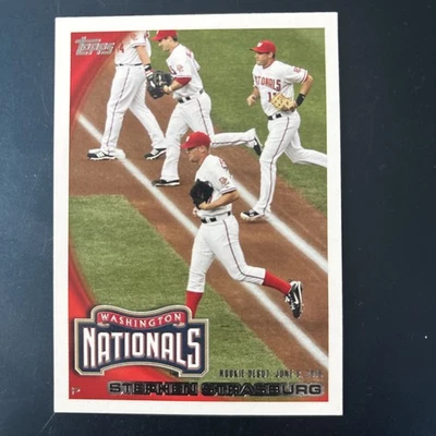 Topps #661 2010 Stephen Strasburg radiocontrol Washington Nats casi nuevo +/- Foto 1 de 2
