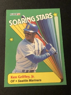 1990 Fleer Soaring Stars Ken Griffey Jr #6 HOF - Imagem 1 de 2