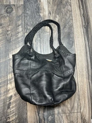 Bolso de hombro The Sak de cuero negro Hobo indio punto de látigo Shopper Carryall Foto 1 de 4