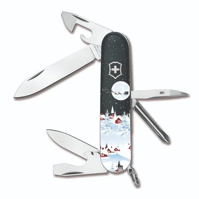 Victorinox Swiss Army Snowy Christmas Village TINKER Knife Knives Multi Tool - Image 1 of 2