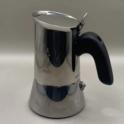 Bialetti Venus Inox Moka Pot Stovetop Coffee Maker 2 Cup espresso VGC - Image 1 of 4