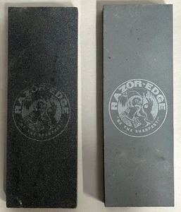 "2" Vintage  Razor Edge Ultimate Sharpening Honing Stones (A10) - Foto 1 di 9