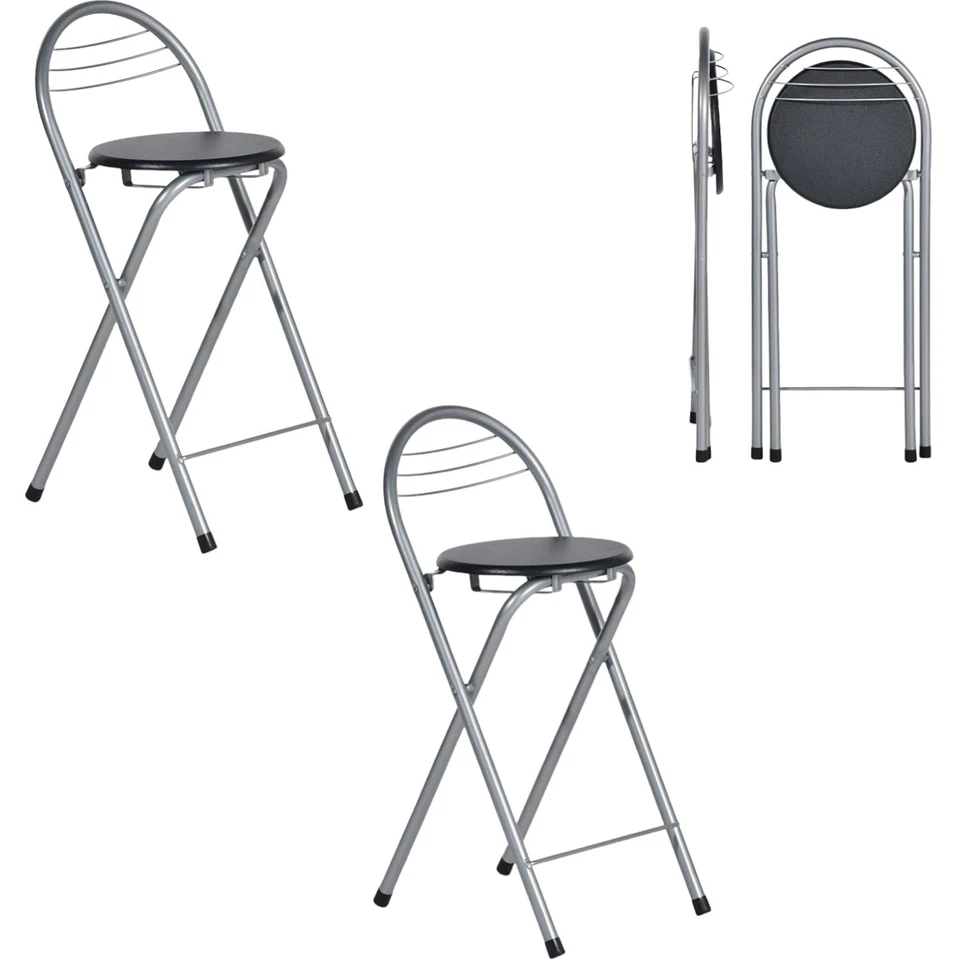 Barhocker Klappbar 2er Set stabil höhenverstellbar faltbar Outdoor Küche - Bild 1 von 1