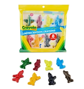 Buntstifte in Charakterform mit Crayola-Spitze, 8 Stück, limitierte Auflage nicht mehr produziert Buntstiftfarbe - Bild 1 von 6