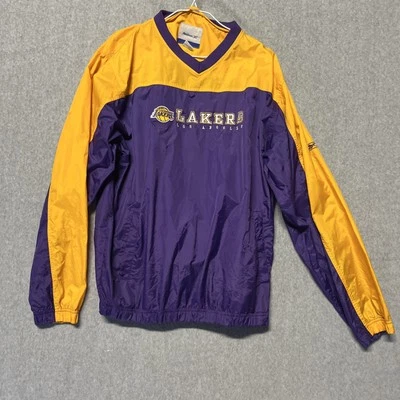 Pullover cortavientos vintage de Los Angeles Lakers talla 2XL adulto Reebok Foto 1 de 4