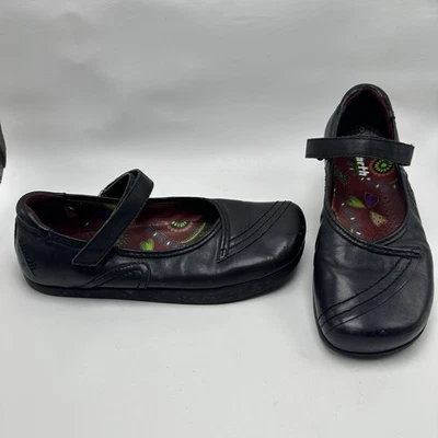 Zapatos Mary Janes KALSO EARTH Echelon Negro Talla 8.5 B Cuero Tacón Negativo Foto 1 de 4