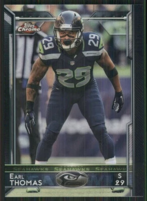 2015 Topps Chrome #29 Earl Thomas Seattle Seahawks 36098 Foto 1 de 2